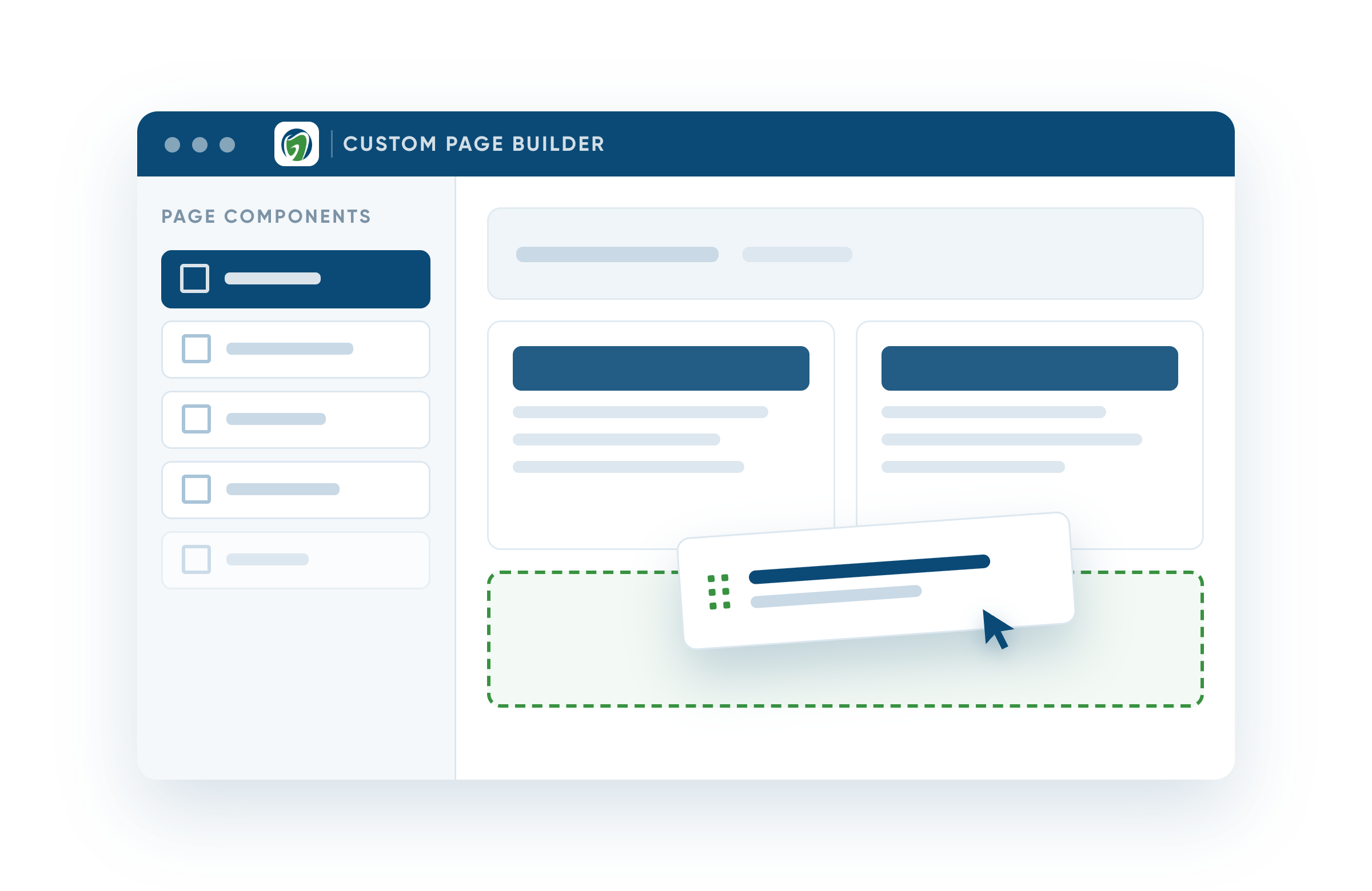 Custom Page Builder for dental websites 